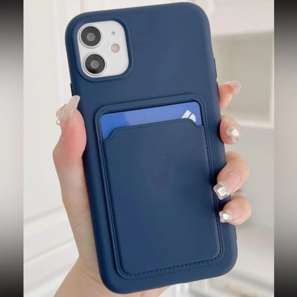 ⚠️Clearance💙iPhone 13 / 13 Pro Solid Phone Case With Card Slot
